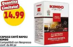 PENNY Capsule caffè napoli KIMBO Compatibili con Nespresso conf. da 80 pz offerta