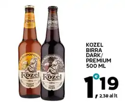 Extra Supermercati Kozel birra dark/ premium offerta
