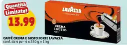 PENNY Caffé crema e gusto forte LAVAZZA conf. da 4 pz offerta