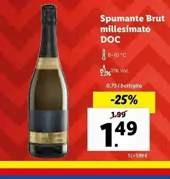 Spumante brut millesimato doc