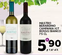 Extra Supermercati Mastro berardino campania igt rosso/bianco offerta