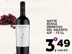Extra Supermercati Notte rossa primitivo del salento igp offerta