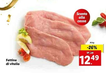 Lidl Fettine di vitello offerta