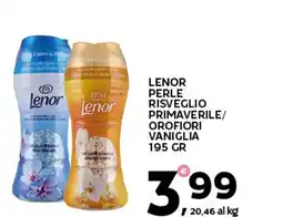 Extra Supermercati Lenor perle risveglio primaverile/ orofiori vaniglia offerta
