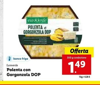 Lidl Polenta con gorgonzola dop offerta