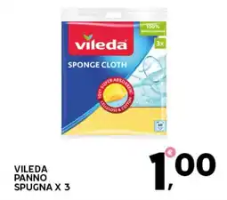 Extra Supermercati Vileda panno spugna x 3 offerta