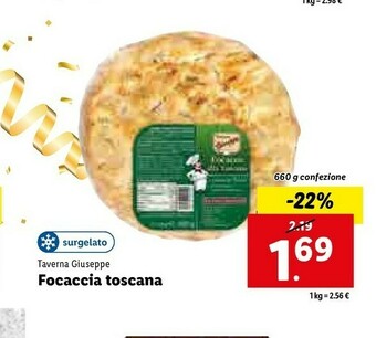 Lidl Focaccia toscana offerta