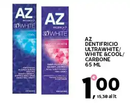 Extra Supermercati Az dentifricio ultrawhite/ white &cool/ carbone offerta