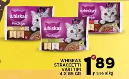 Extra Supermercati Whiskas straccetti offerta