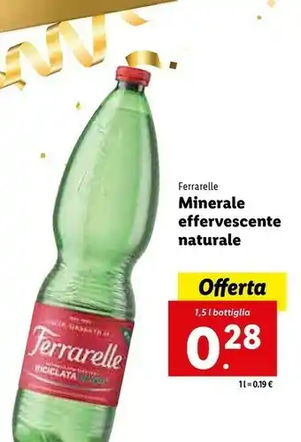 Lidl Acqua minerale effervescente naturale offerta