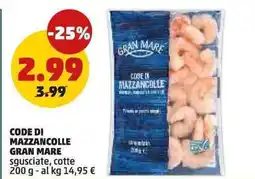 PENNY Code di mazzancolle GRAN MARE sgusciate, cotte offerta