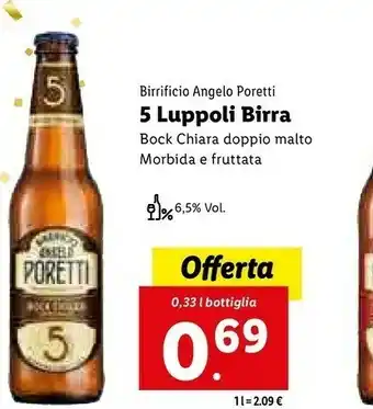 Lidl 5 luppoli birra offerta