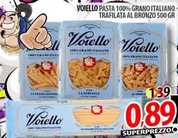 Il Genio Supermercato Voiello pasta 100% grano italiano trafilata al bronzo offerta