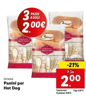 Panini per hot dog