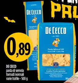 Ciro Amodio DE CECCO pasta di semola formati normali offerta