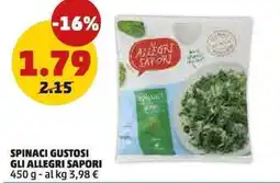PENNY Spinaci gustosi GLI ALLEGRI SAPORI offerta