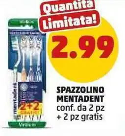 PENNY Spazzolino MENTADENT offerta