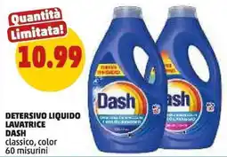 PENNY Detersivo liquido lavatrice DASH offerta