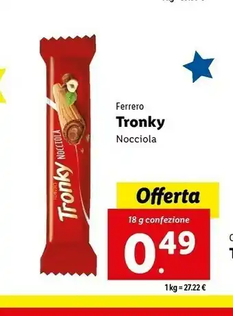 Lidl Ferrero - tronky nocciola 18 g(ml) offerta
