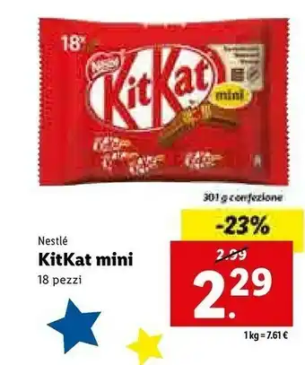 Lidl Nestlè - kitkat offerta