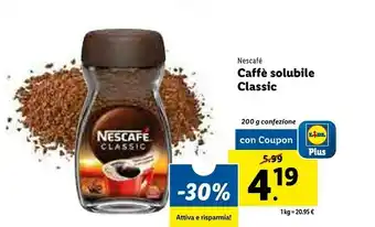 Lidl Caffè solubile offerta