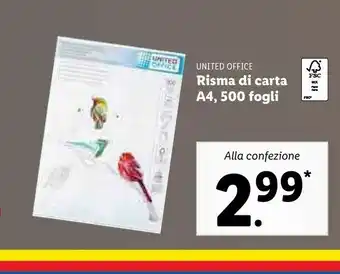Lidl Risma di carta a4 offerta