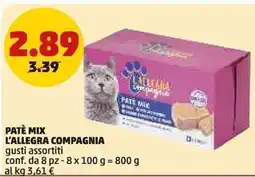 PENNY Patè mix L'ALLEGRA COMPAGNIA offerta