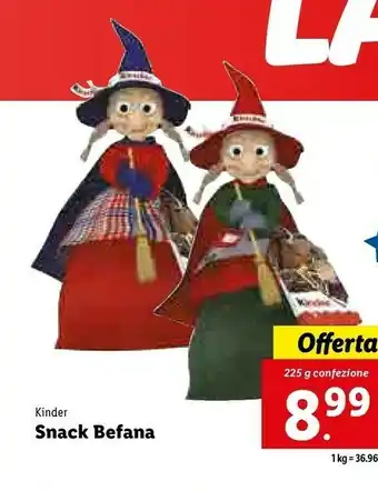 Lidl Snack befana offerta
