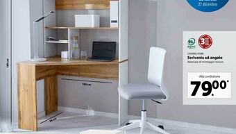 Lidl Livarno home scrivania ad angolo offerta