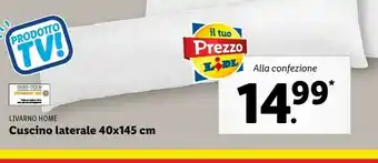 Lidl Livarno home cuscino laterale offerta