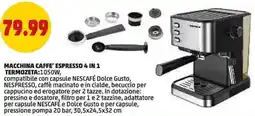 PENNY Macchina caffe' espresso 4 in 1 TERMOZETA offerta