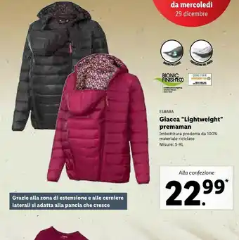 Lidl Giacca lightweight premaman offerta