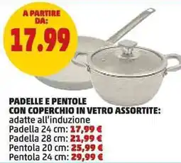 PENNY Padelle e pentole con coperchio in vetro offerta
