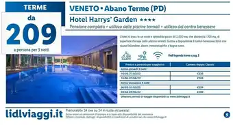 Lidl Viaggi Hotel harry's garden offerta