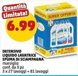 PENNY Detersivo liquido lavatrice SPUMA DI SCIAMPAGNA offerta