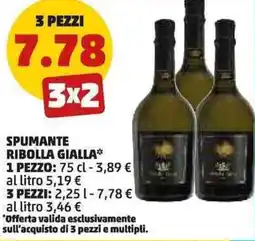 PENNY Spumante ribolla gialla 3 pezzi offerta