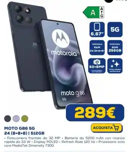 Euronics motorola MOTO G86 5G offerta