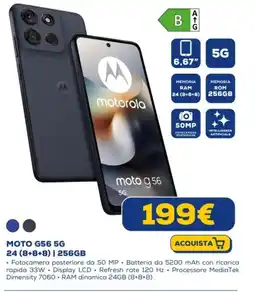 Euronics motorola MOTO G56 5G offerta