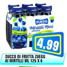 Punto Vigas Succo di frutta zuegg ai mirtilli offerta