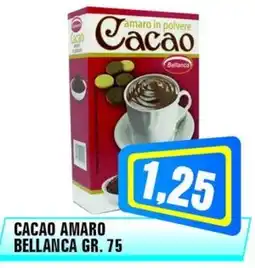 Punto Vigas Cacao amaro bellanca offerta