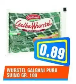 Punto Vigas Wurstel galbani puro suino offerta