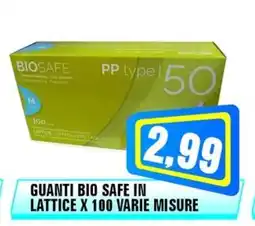 Punto Vigas Guanti bio safe in lattice offerta