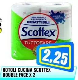 Punto Vigas Rotoli cucina scottex double face x2 offerta