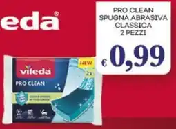 Pilato VILEDA Pro clean spugna abrasiva classica 2 pezzi offerta