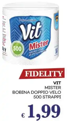 Pilato VIT mister bobina doppio velo 500 strappi offerta