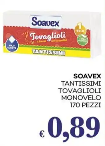 Pilato Soavex tantissimi tovaglioli monovelo 170 pezzi offerta