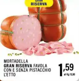 Gecop Mortadella gran riserva favola con e senza pistacchio l'etto offerta
