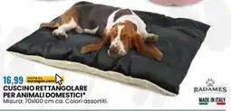 Eurospin Cuscino rettangolare per animali domestici offerta