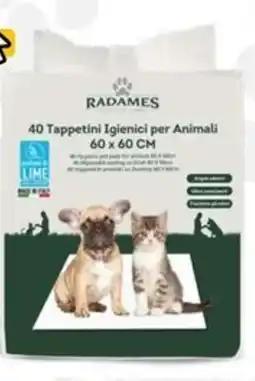 Eurospin Set 40 tappetini igienici profumati per animali 60x60 offerta