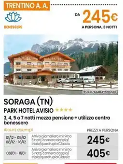 Eurospin Park hotel avisio offerta